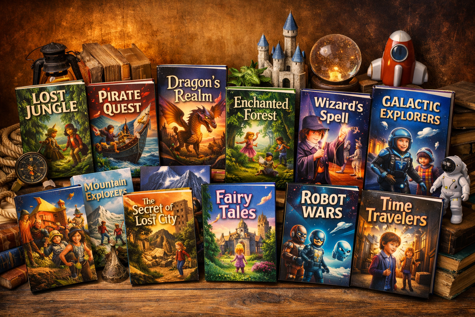 Farklı türlerde kitaplar